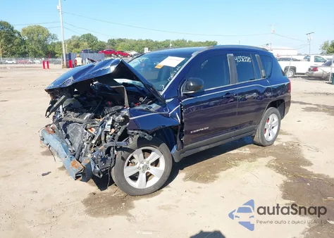 2012 Jeep Compass Sport из США, поврежденный, VIN 1C4NJCBB7CD605889